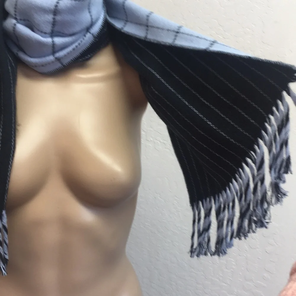 Outbrook Knit tassled edge Soft Blue Scarf made in 🇩🇪 germany